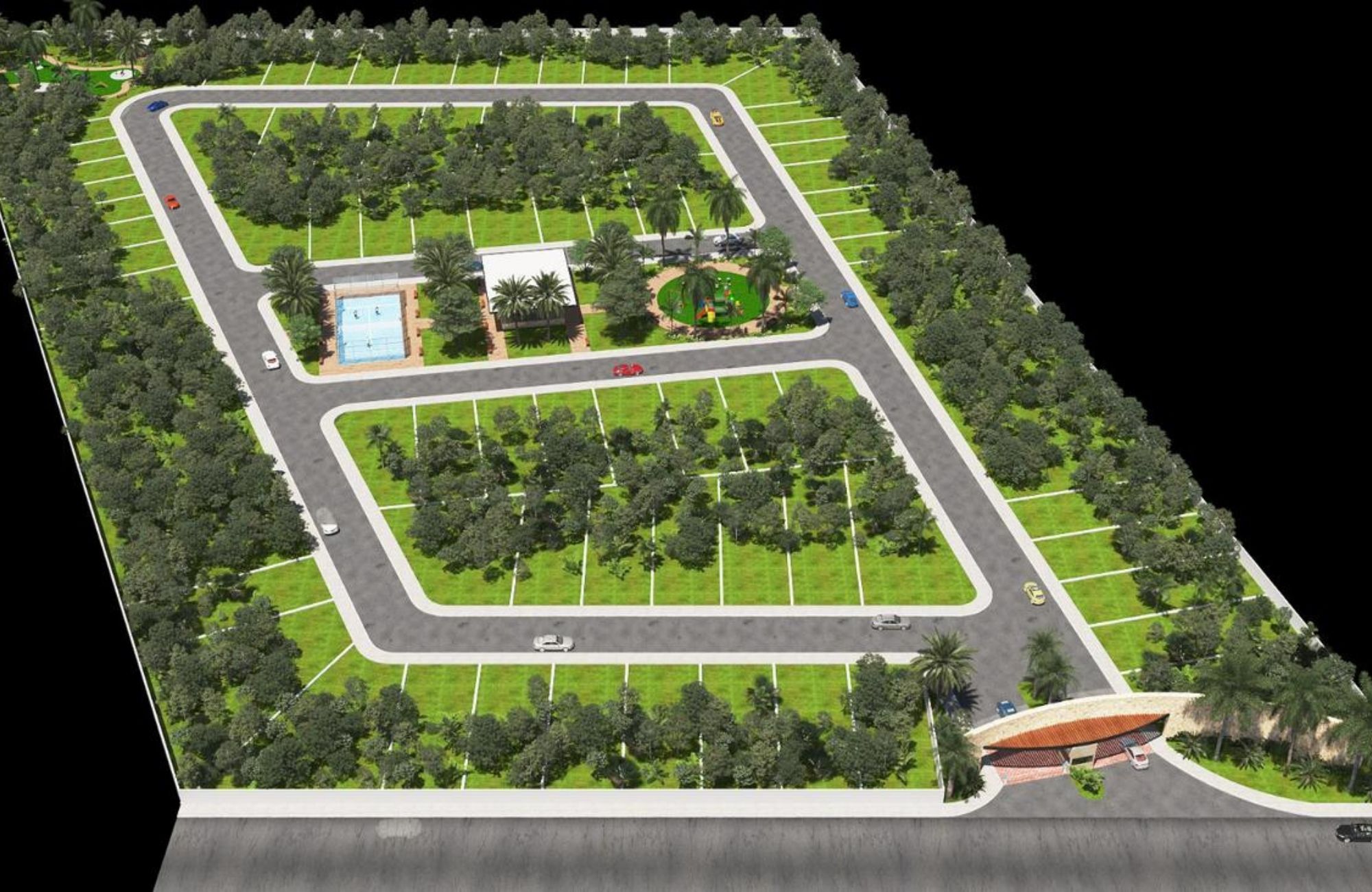 Three-level house with garden, private pool, terrace, service room and TV room, North Zone, Merida.