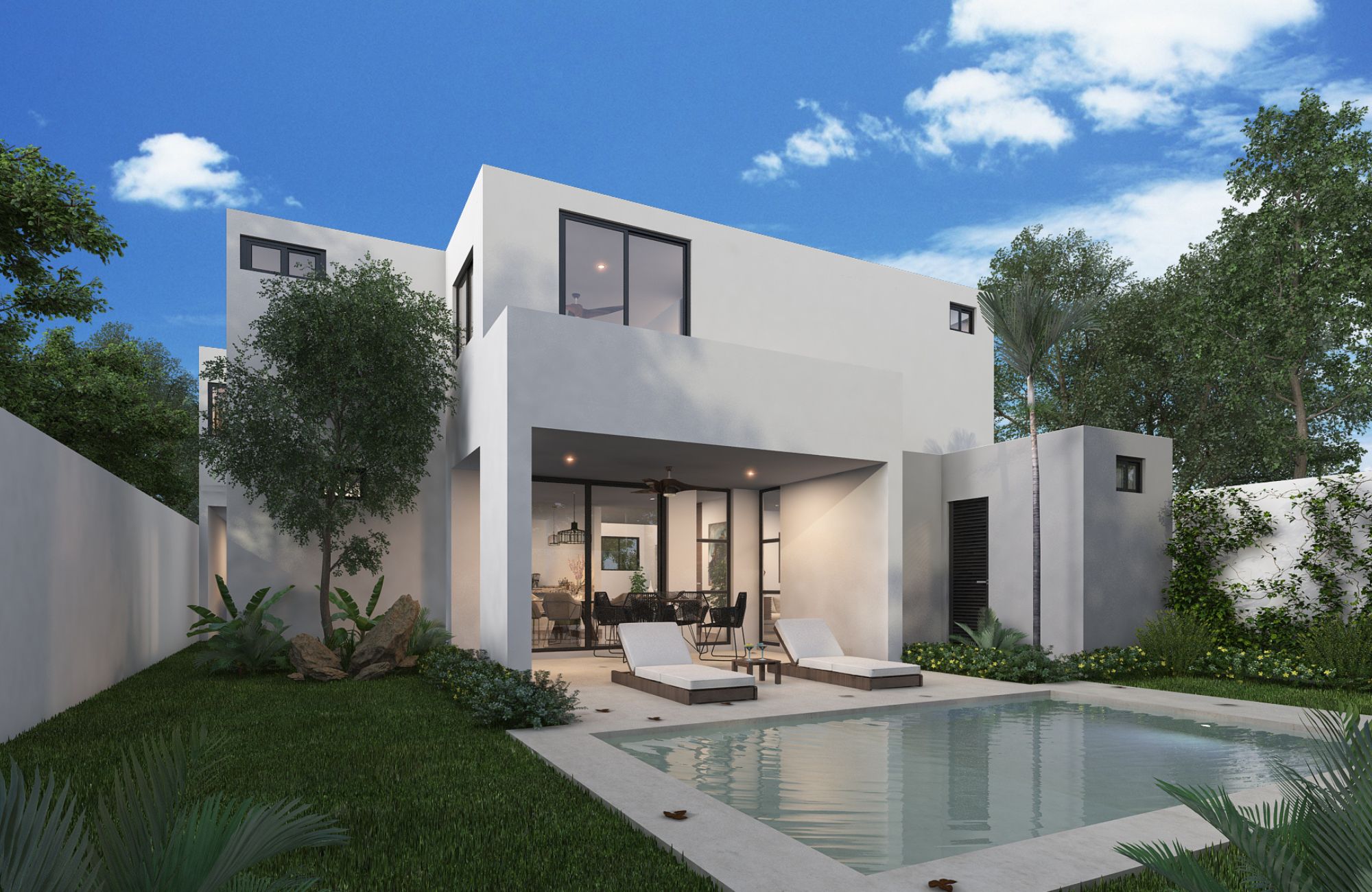 Casa con terraza y alberca privada, en venta, Tamanche, M&eacute;rida