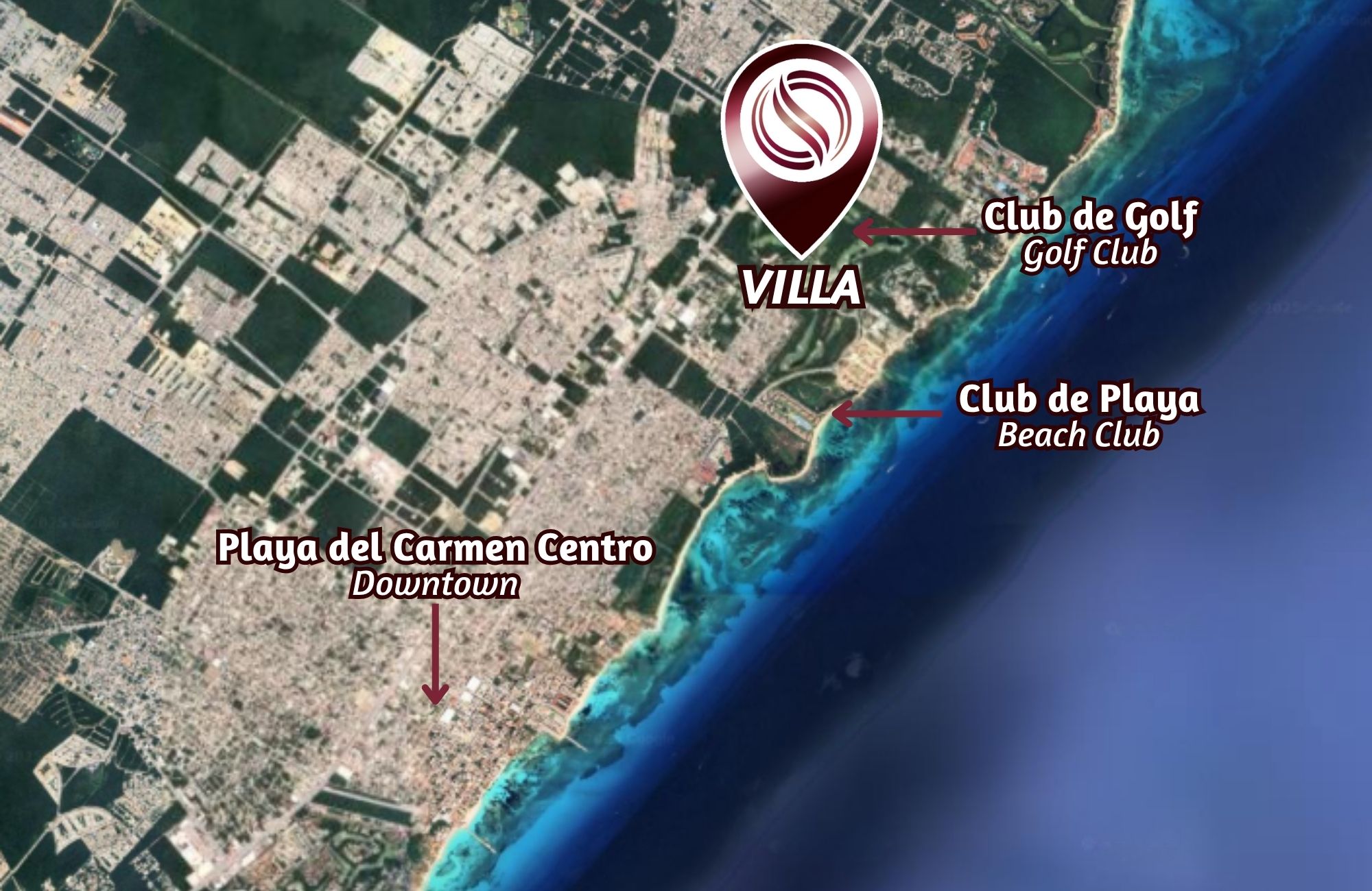 Luxury Home with Golf Course Views for Sale, Corasol, Playa del Carmen