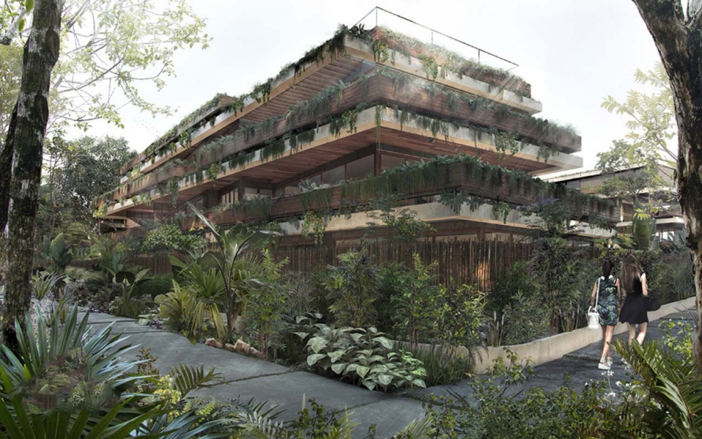 Luxury Loft with private pool surrounded by trees