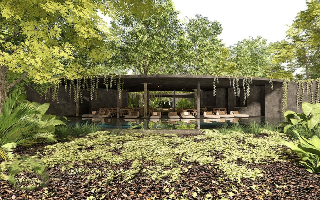 Luxury Loft with private pool surrounded by trees