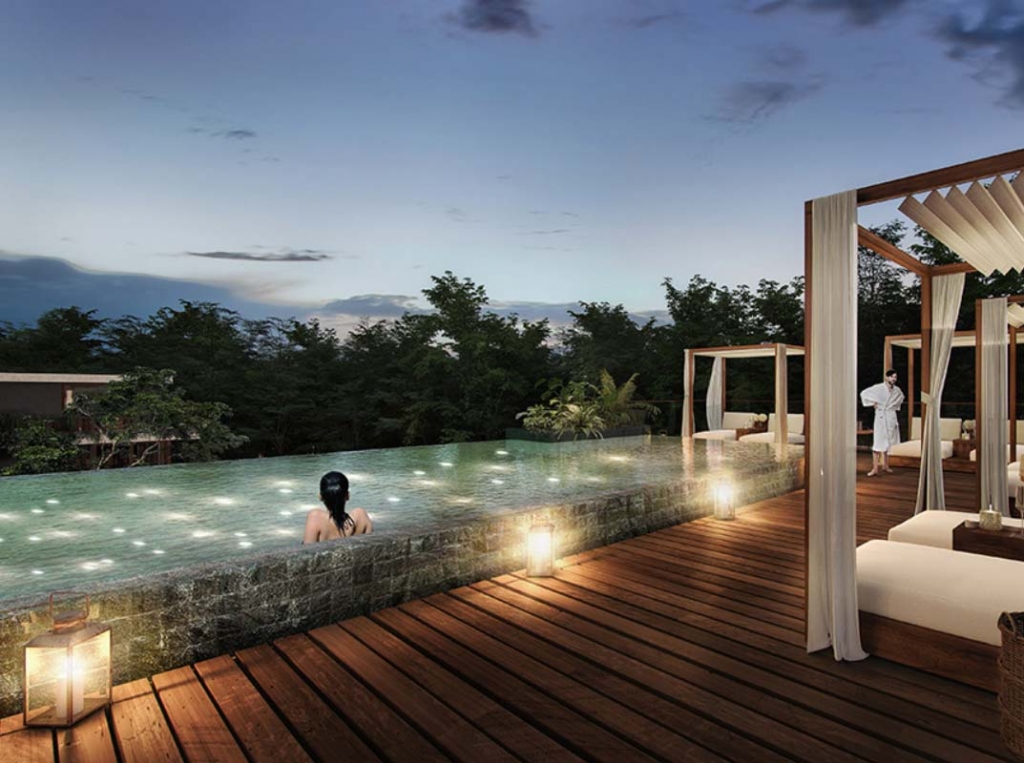 Luxury Loft with private pool surrounded by trees