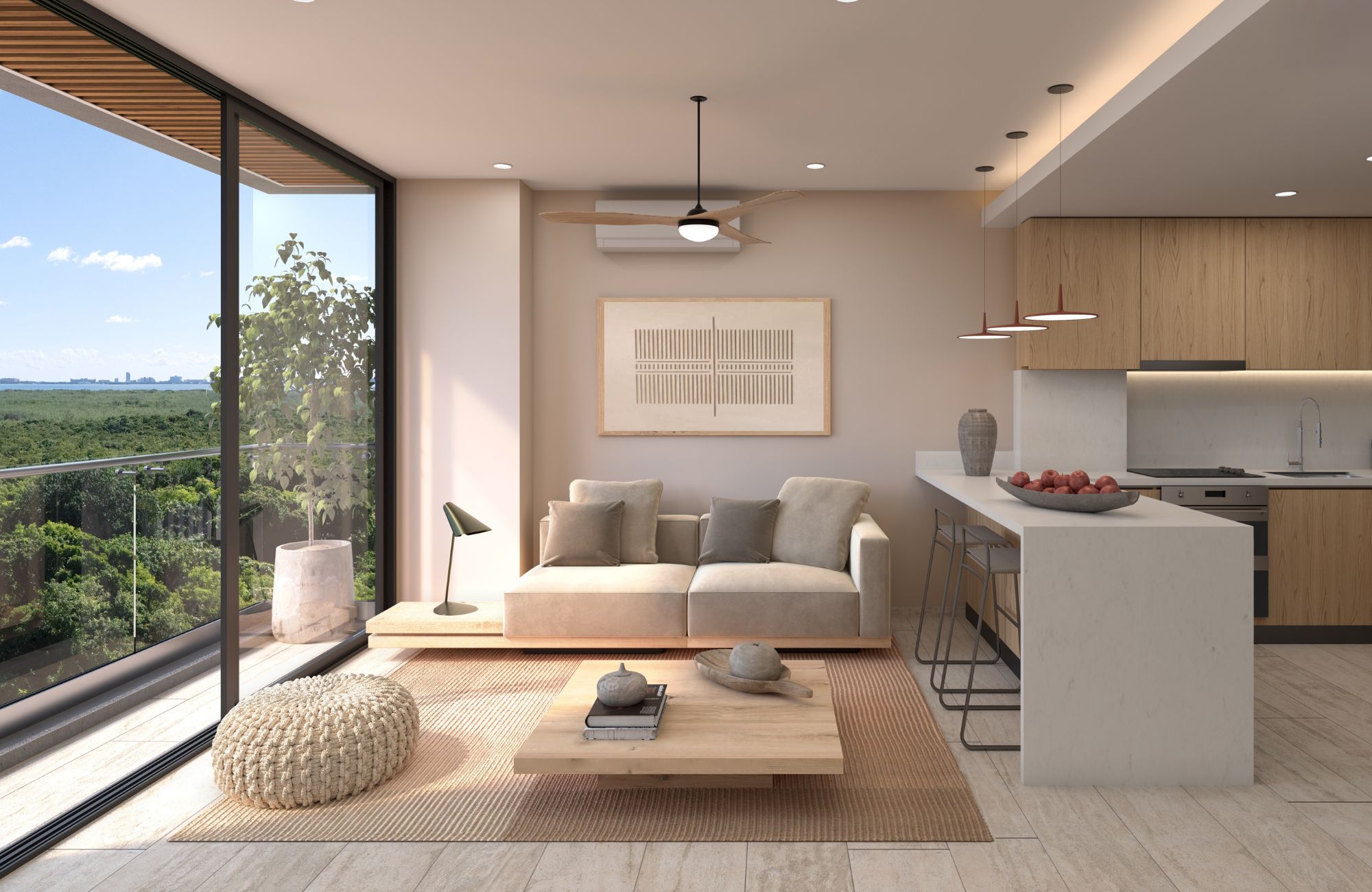 Apartment with pool, Kids Club, padel, for sale, Luis Donaldo Colosio, Canc&uacute;n.