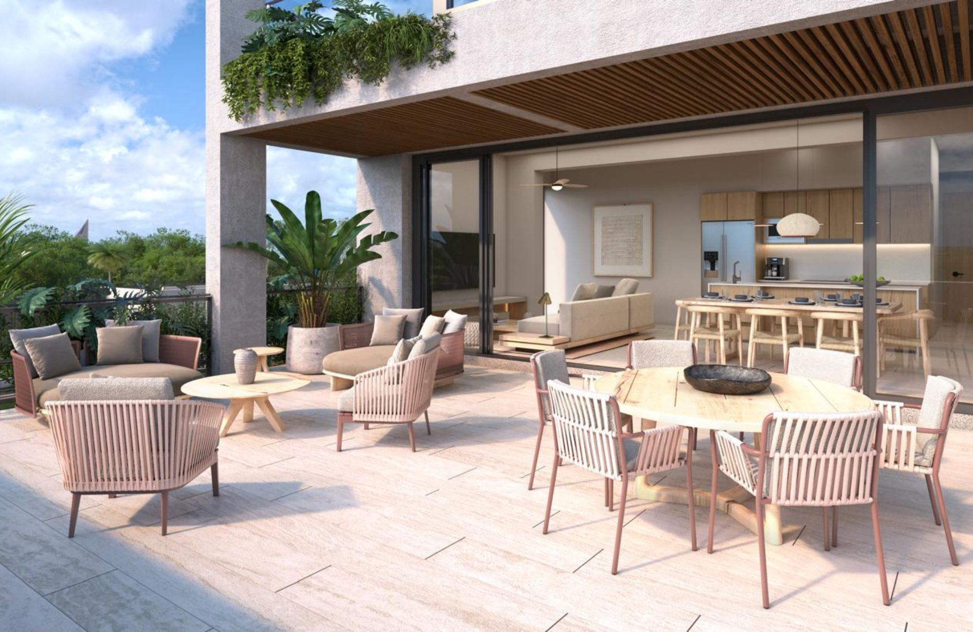 Luxury apartment for sale with amenities: spa, pool, beauty salon, childrens club. Located in the center of Cancun