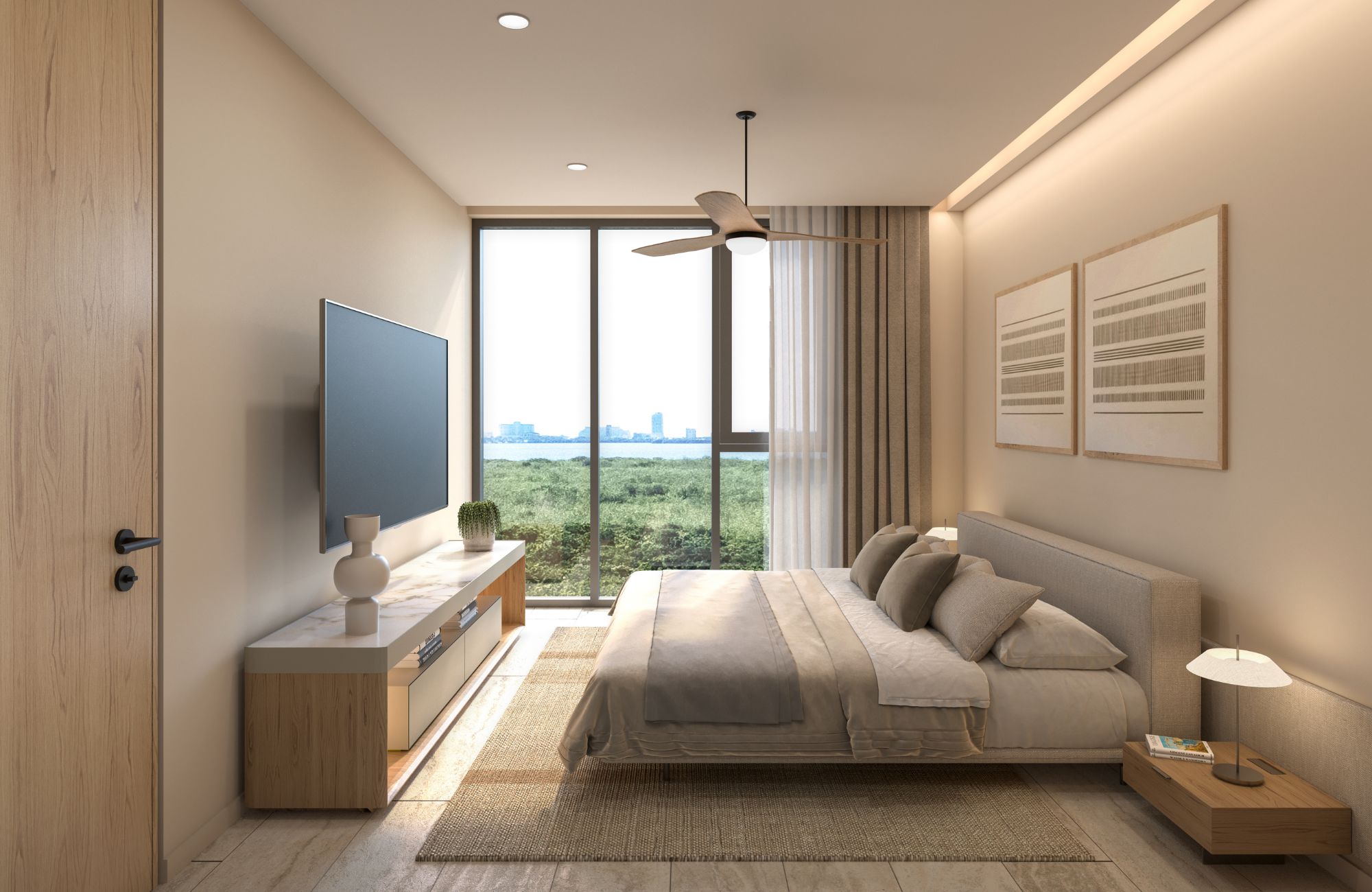 Luxury apartment for sale with amenities: spa, pool, beauty salon, childrens club. Located in the center of Cancun