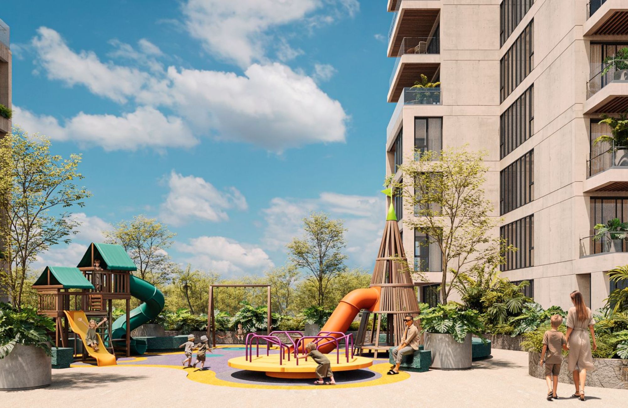 214 m2 spacious condominium, marble floor, in gated community with amenities, with pool, gym, BBQ area, for sale in Cumbres Cancun.