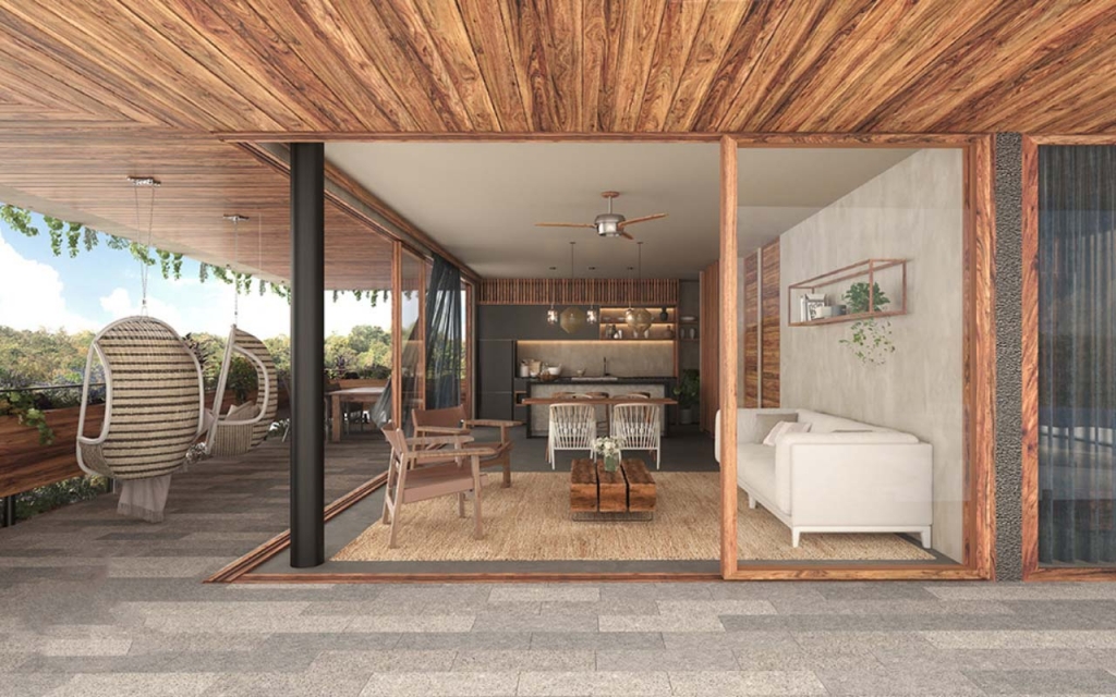 Apartment with jacuzzi and private garden, for sale Cacao Tulum in La Veleta