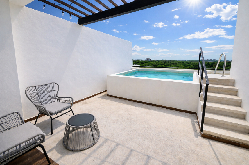 Penthouse near to the beach, furnished, for sale, Downtown, Playa del Carmen