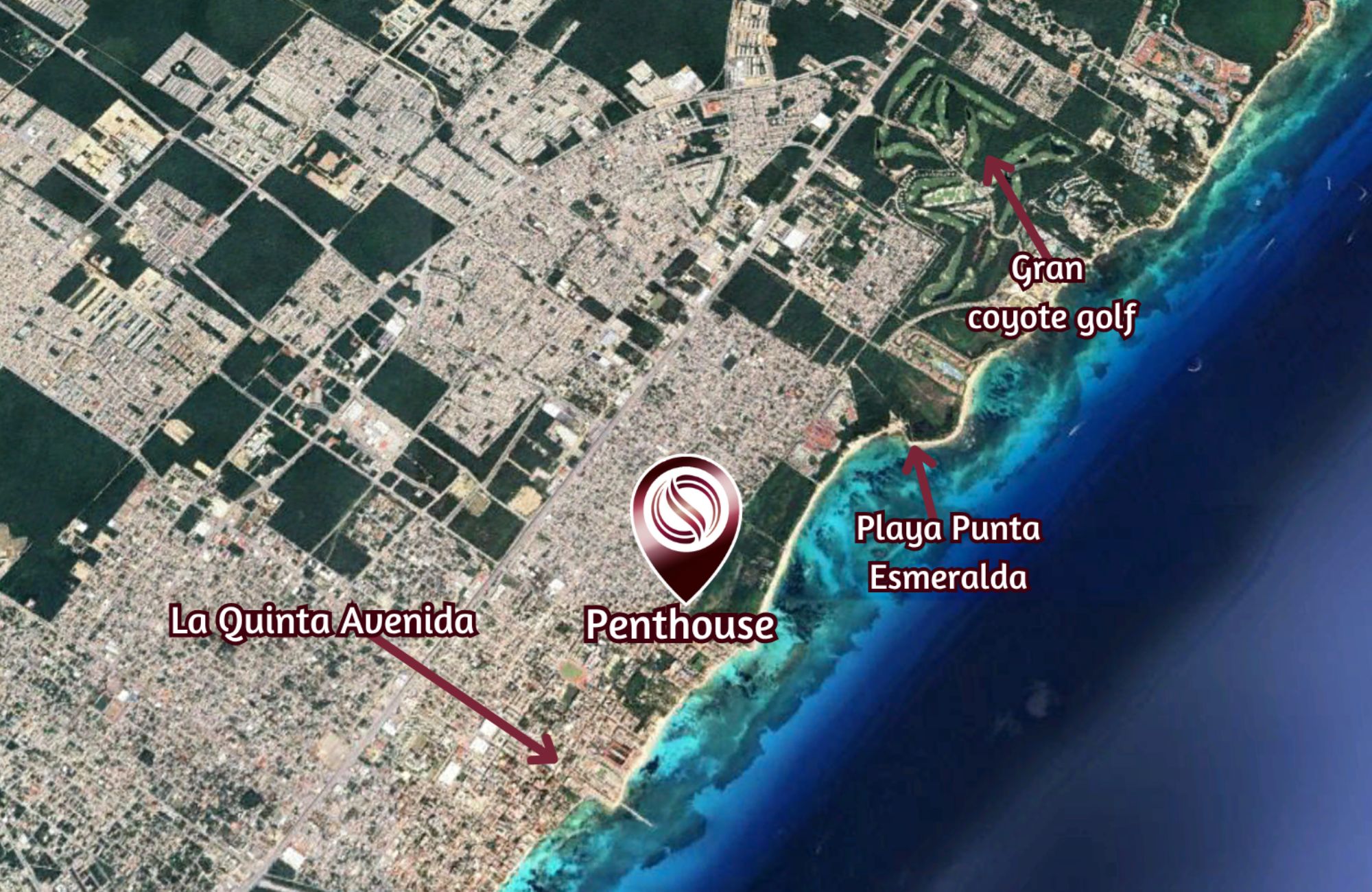 Penthouse near to the beach, furnished, for sale, Downtown, Playa del Carmen