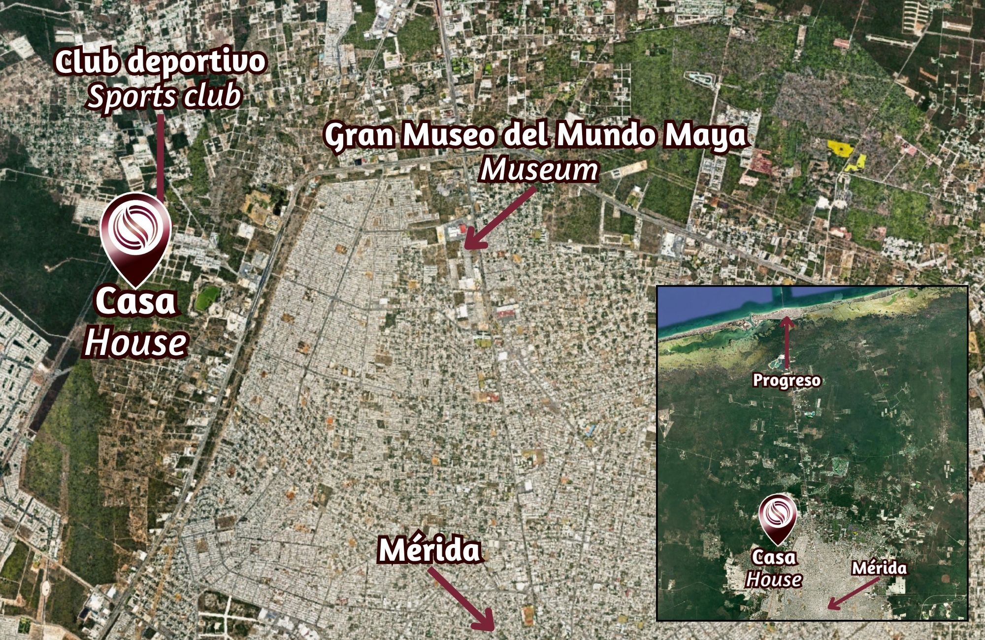 House with pool, solar panel, clubhouse with amenities, for sale Cholul Merida