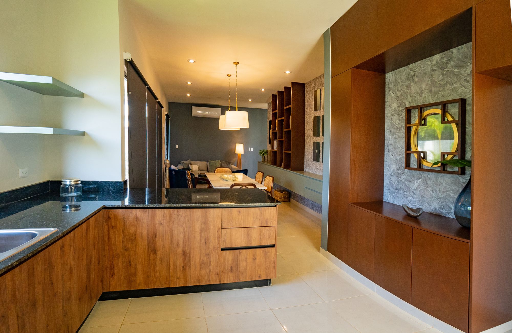 House with pool, solar panel, clubhouse with amenities, for sale Cholul Merida