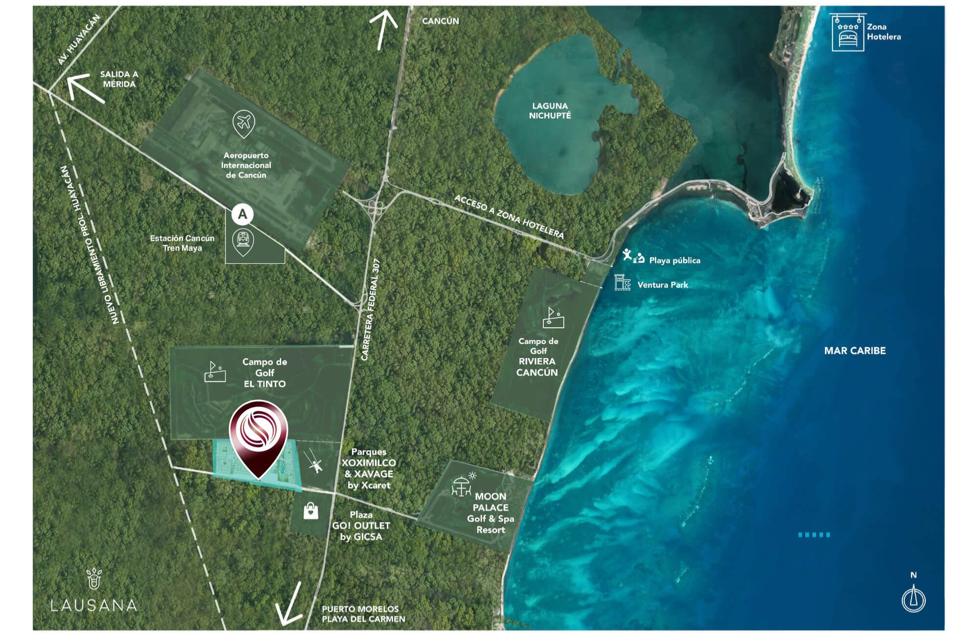 Condo with two terraces, pool, gym, pre-construction, for sale, Cancun, Quintana Roo.