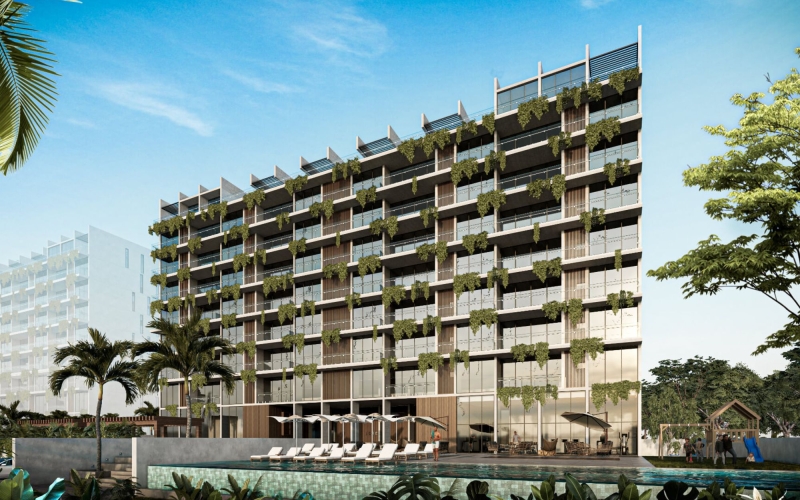 Condominium with terrace for sale, Zona aeropuerto, Canc&uacute;n.