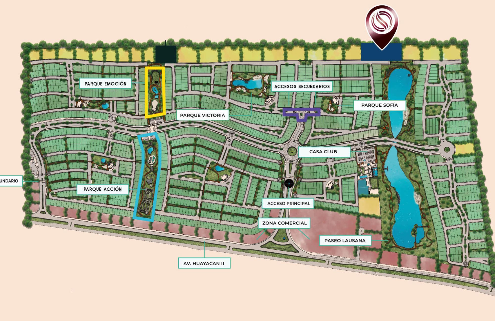 Penthouse with Pool, Panoramic Deck and lake with beach, pre-construction, for sale, Canc&uacute;n.