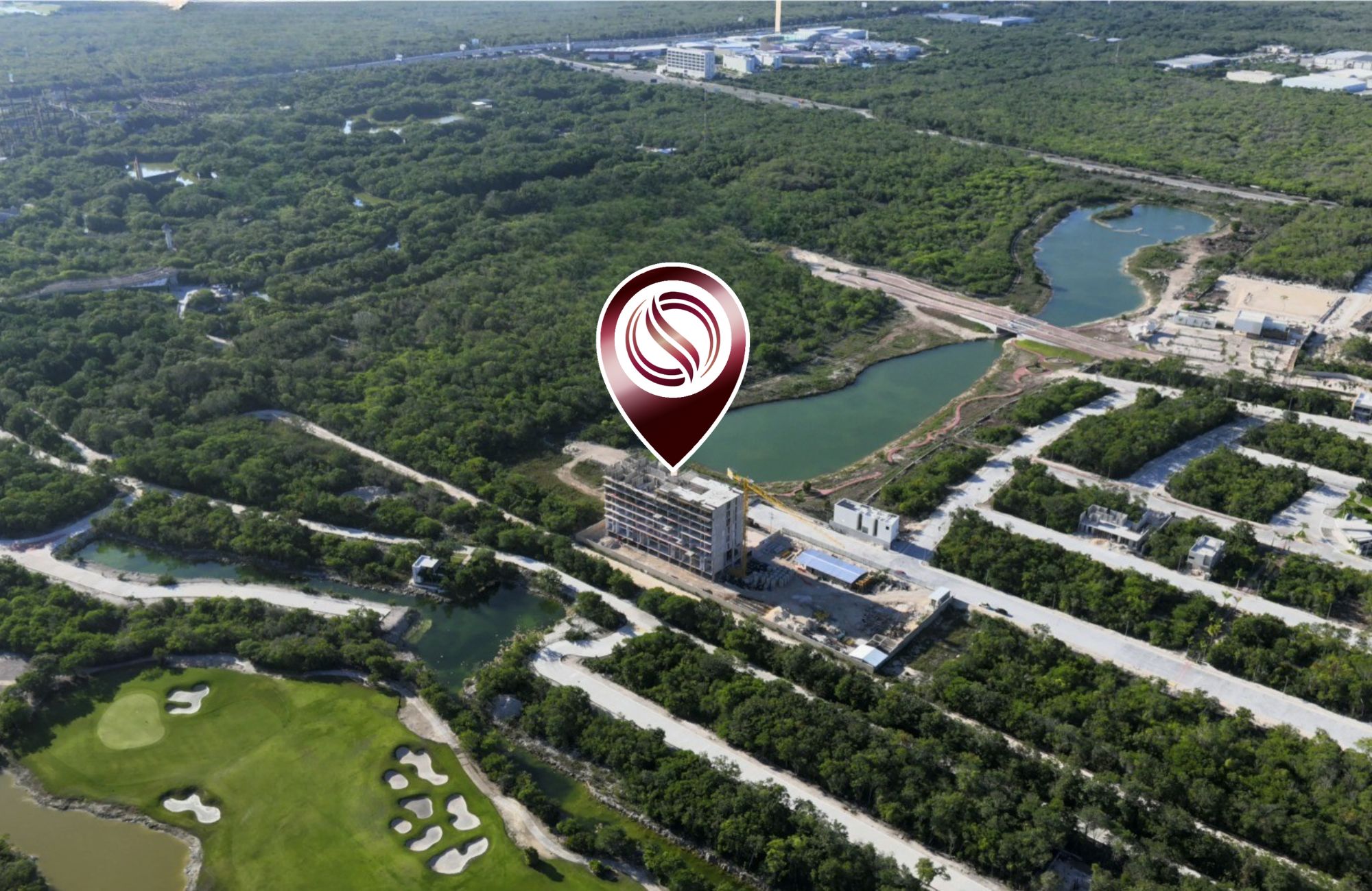 Penthouse with Pool, Panoramic Deck and lake with beach, pre-construction, for sale, Canc&uacute;n.