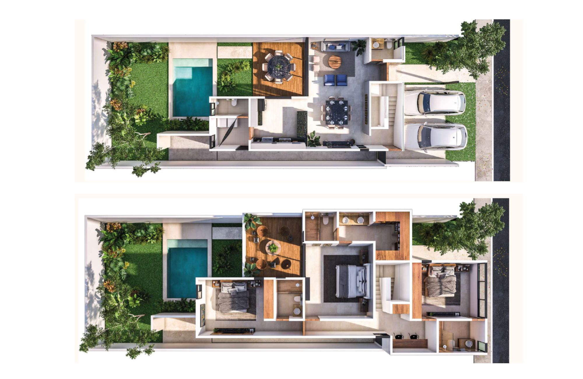 House with pool, solar panel, clubhouse with amenities, pre-sale in Merida