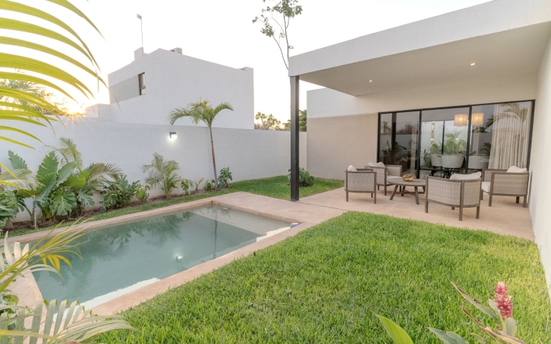 House with private pool in gated community, for sale, Conkal, M&eacute;rida