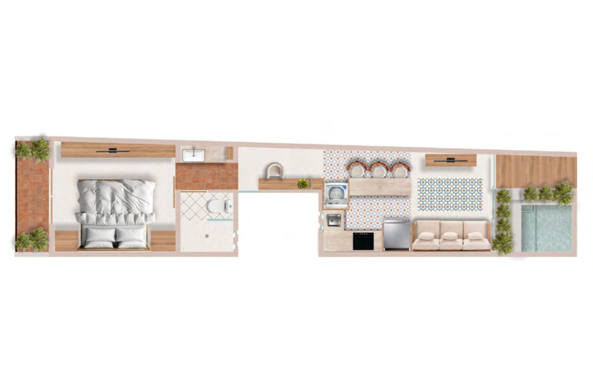 Condo with Private Pool and Terrace for Sale, Sector E, Huatulco