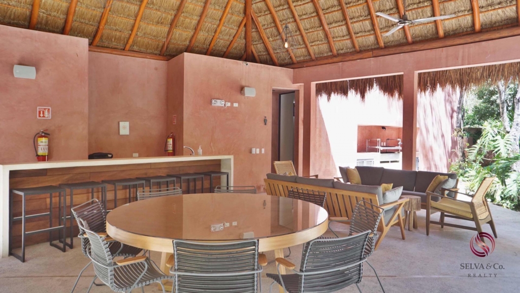 Departamento inteligente en Tulum de 3 recamaras, edificio eco amigable.