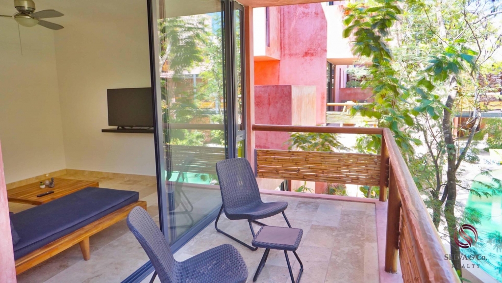 Departamento inteligente en Tulum de 3 recamaras, edificio eco amigable.