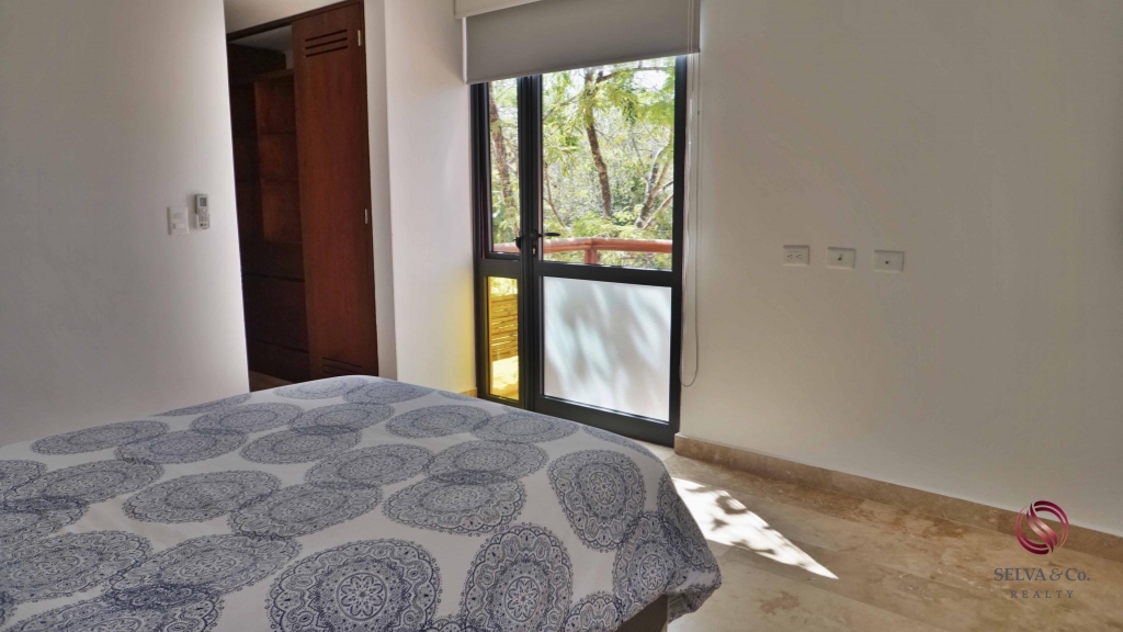 Departamento inteligente en Tulum de 3 recamaras, edificio eco amigable.