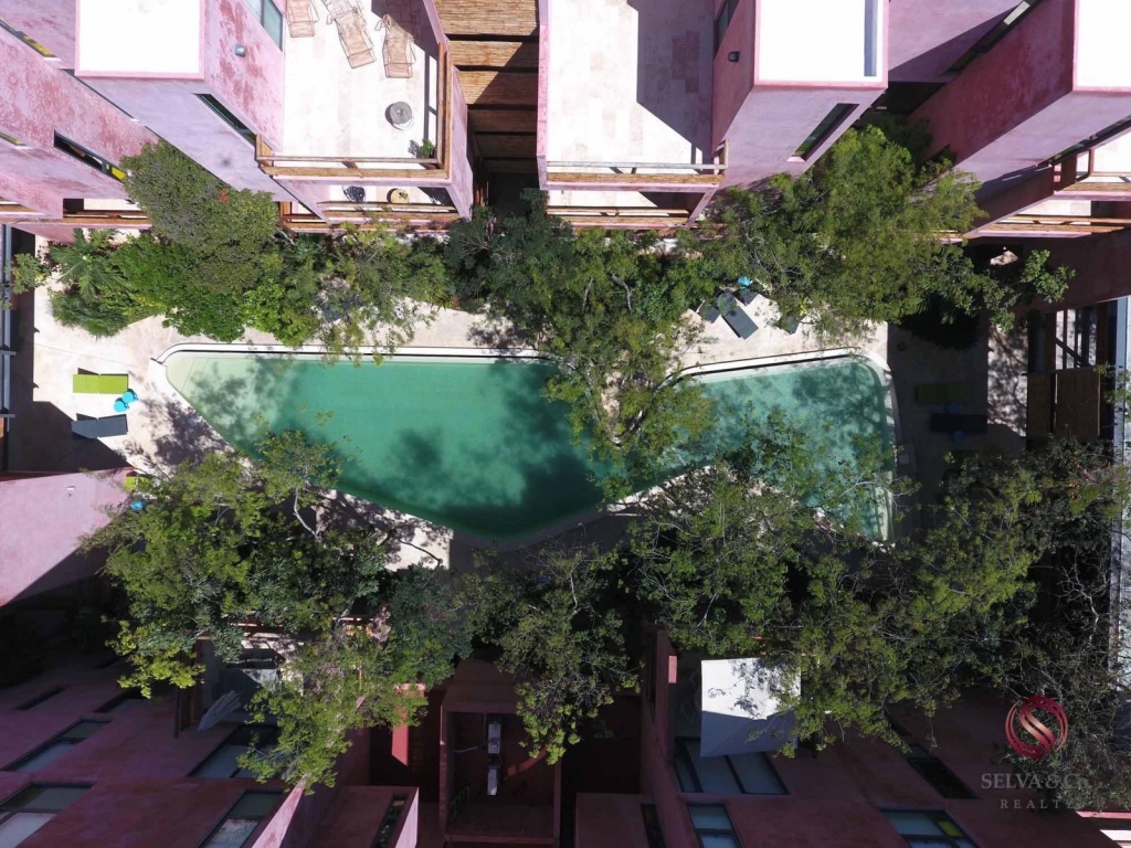 Departamento inteligente en Tulum de 3 recamaras, edificio eco amigable.