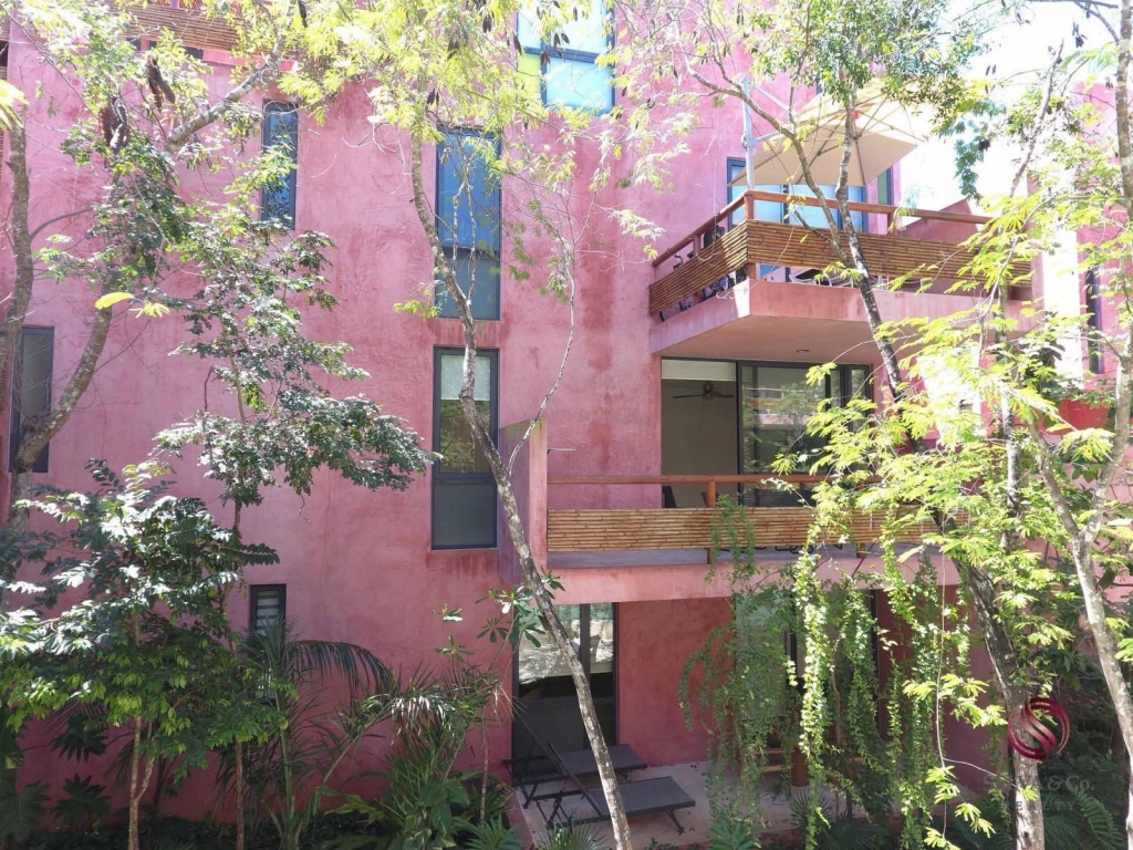 Departamento inteligente en Tulum de 3 recamaras, edificio eco amigable.