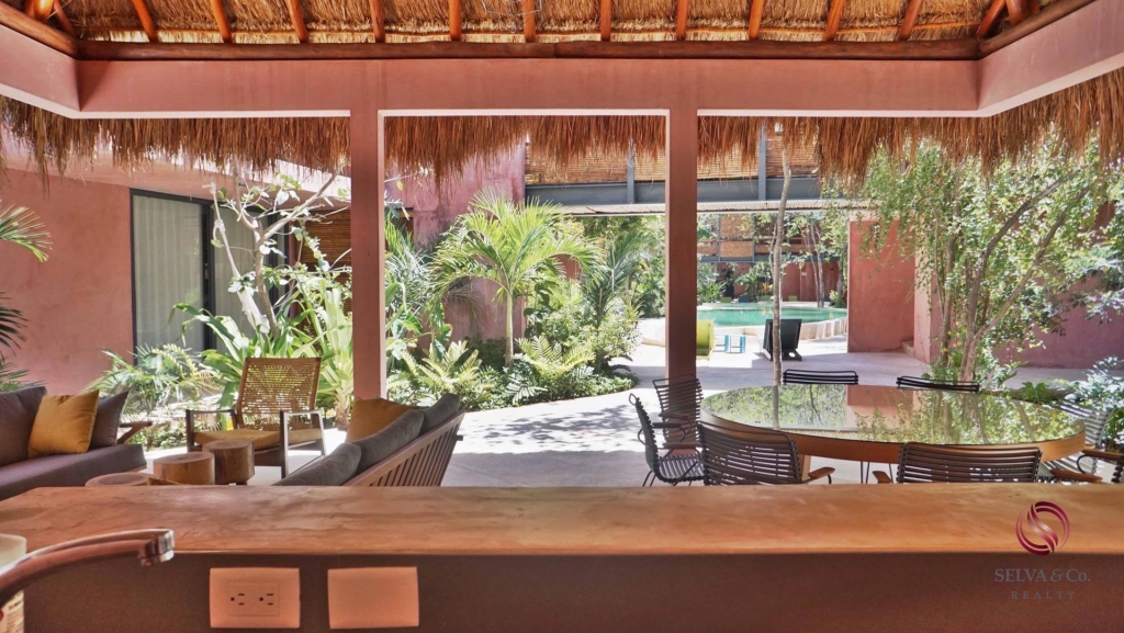 Departamento inteligente en Tulum de 3 recamaras, edificio eco amigable.