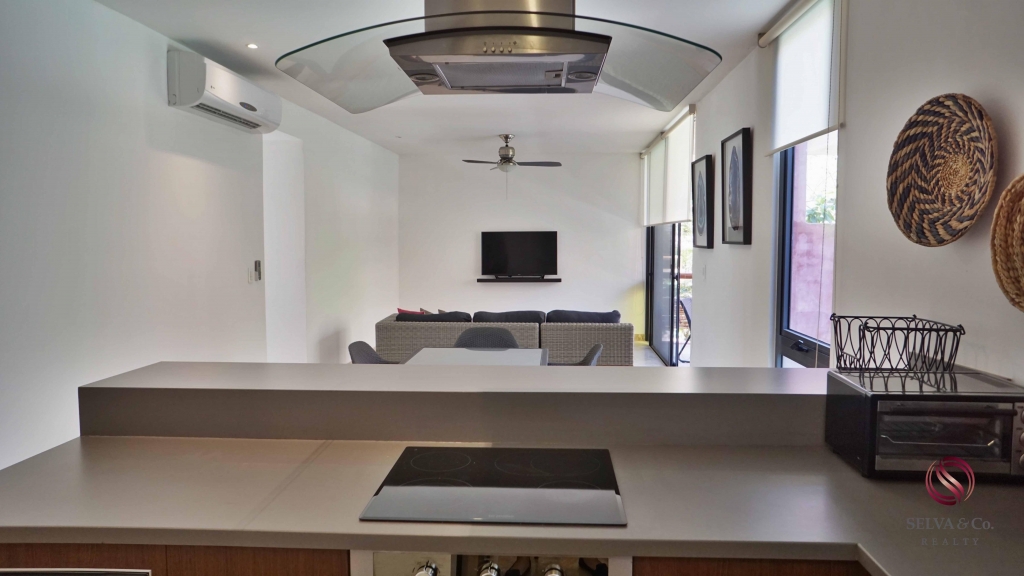 Departamento inteligente en Tulum de 3 recamaras, edificio eco amigable.