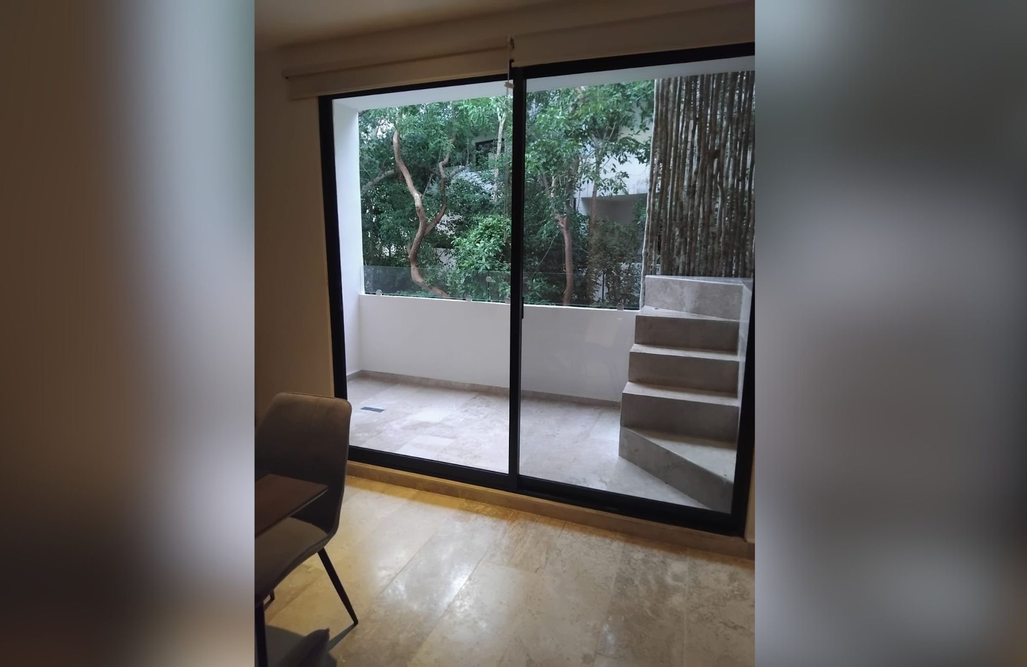 Green view condo, gym, business center, yoga and gym area, hammock garden, green areas in Aldea Zama Tulum, for sale.