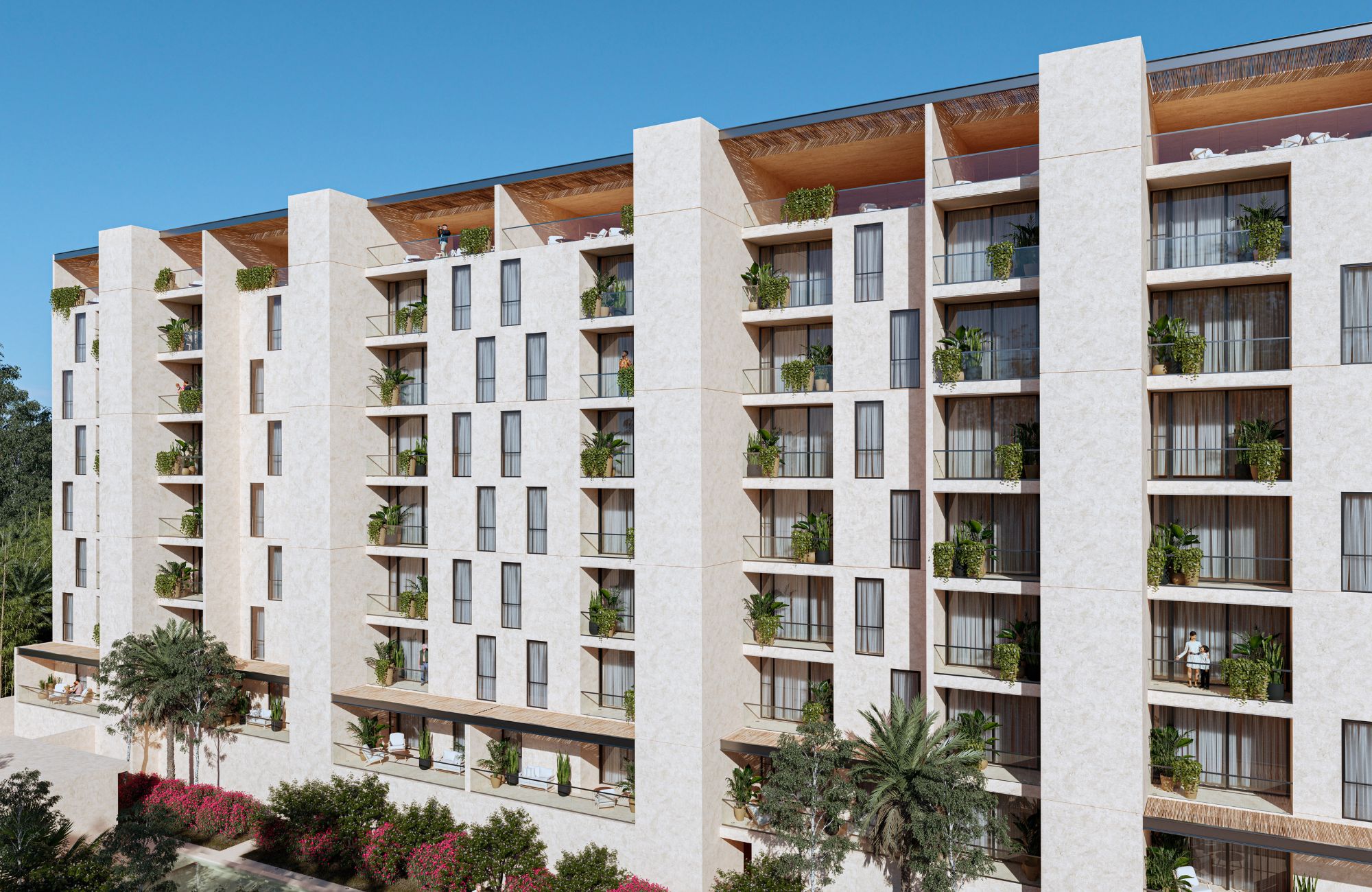 2 bedroom apartment with Gym, Pool and Jacuzzi for sale, Hotel Zone, Cancun.