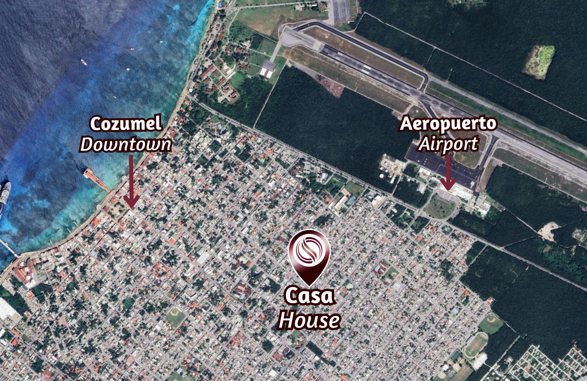 House with terrace adaptable into 2 apartments for sale, Flamingos, Cozumel