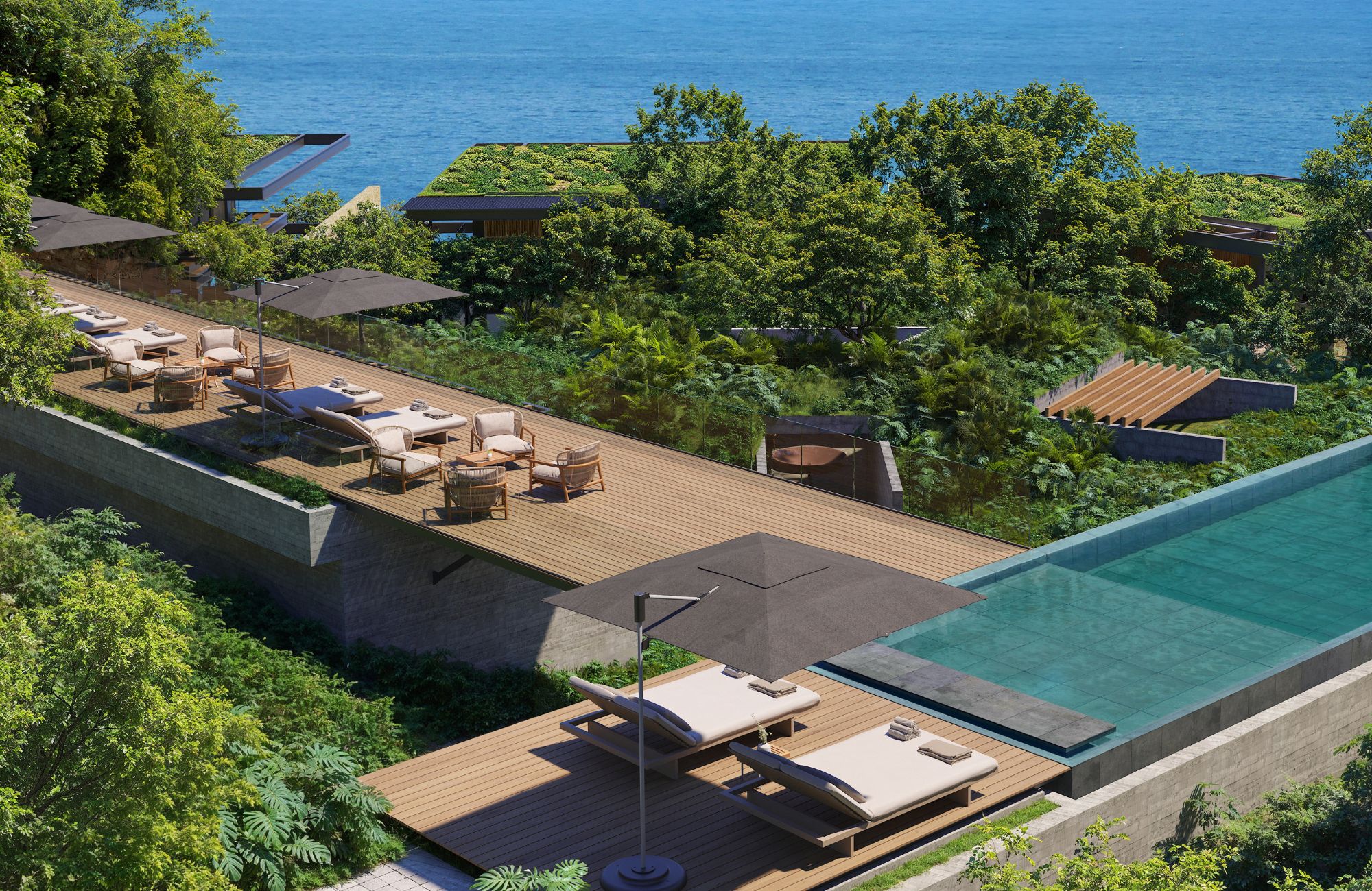 Villa with pool, ocean view, eco-friendly, furnished, for sale Huatulco.