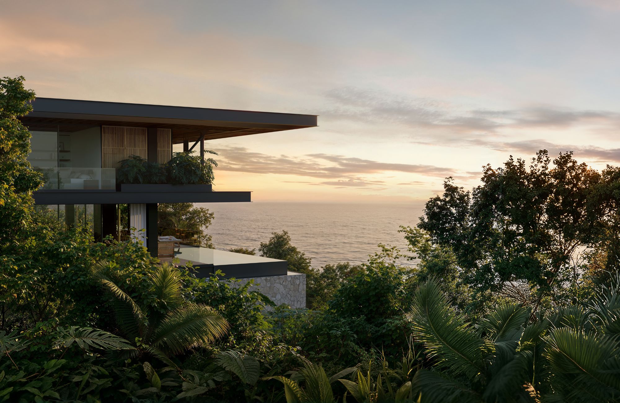 House with ocean view, beach access, large lot, in Residencial Conejos for sale