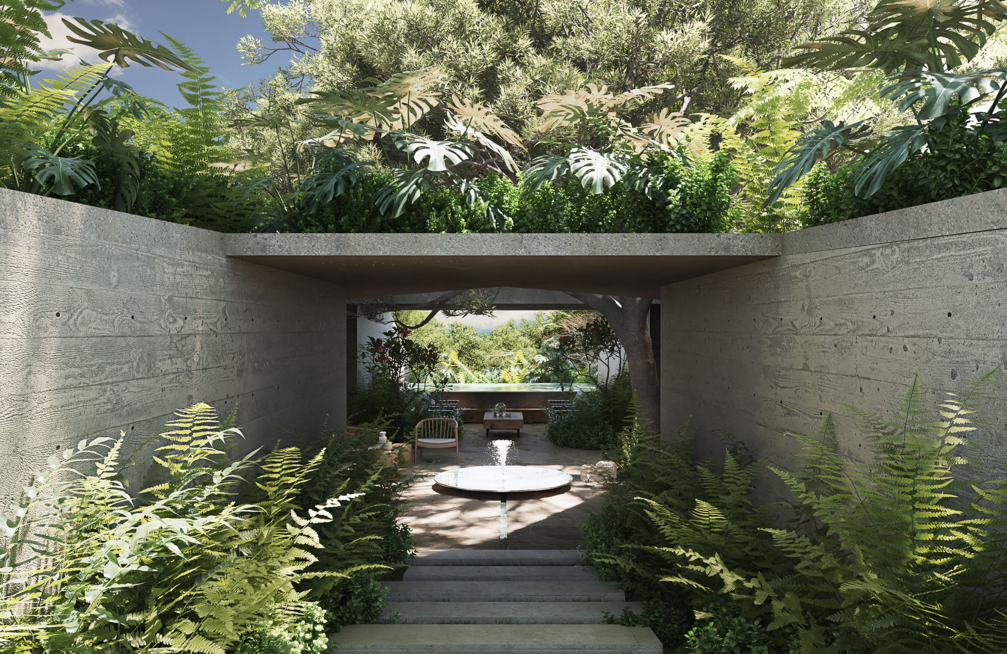 House with ocean view, beach access, large lot, in Residencial Conejos for sale