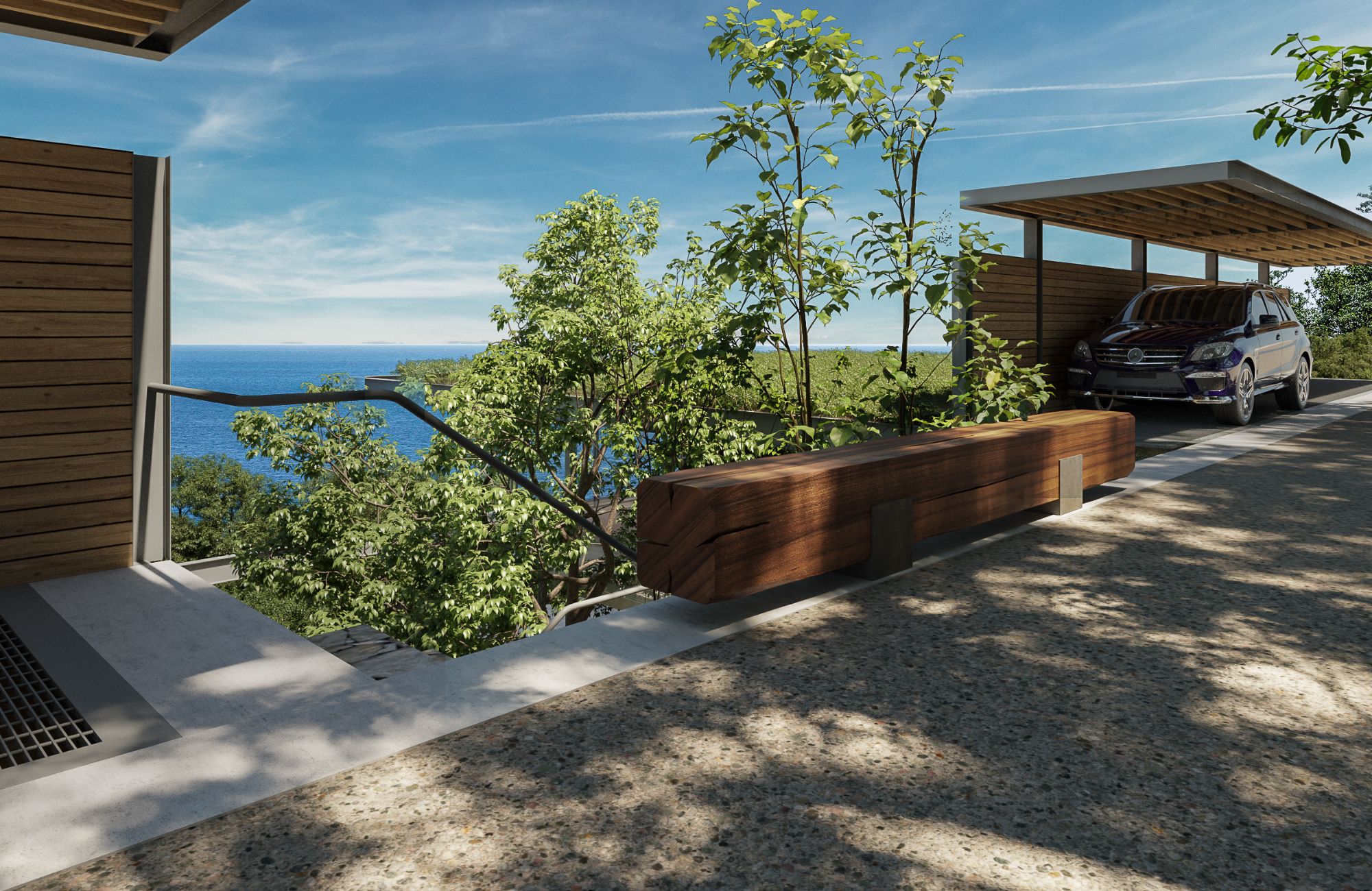 House with ocean view, beach access, large lot, in Residencial Conejos for sale