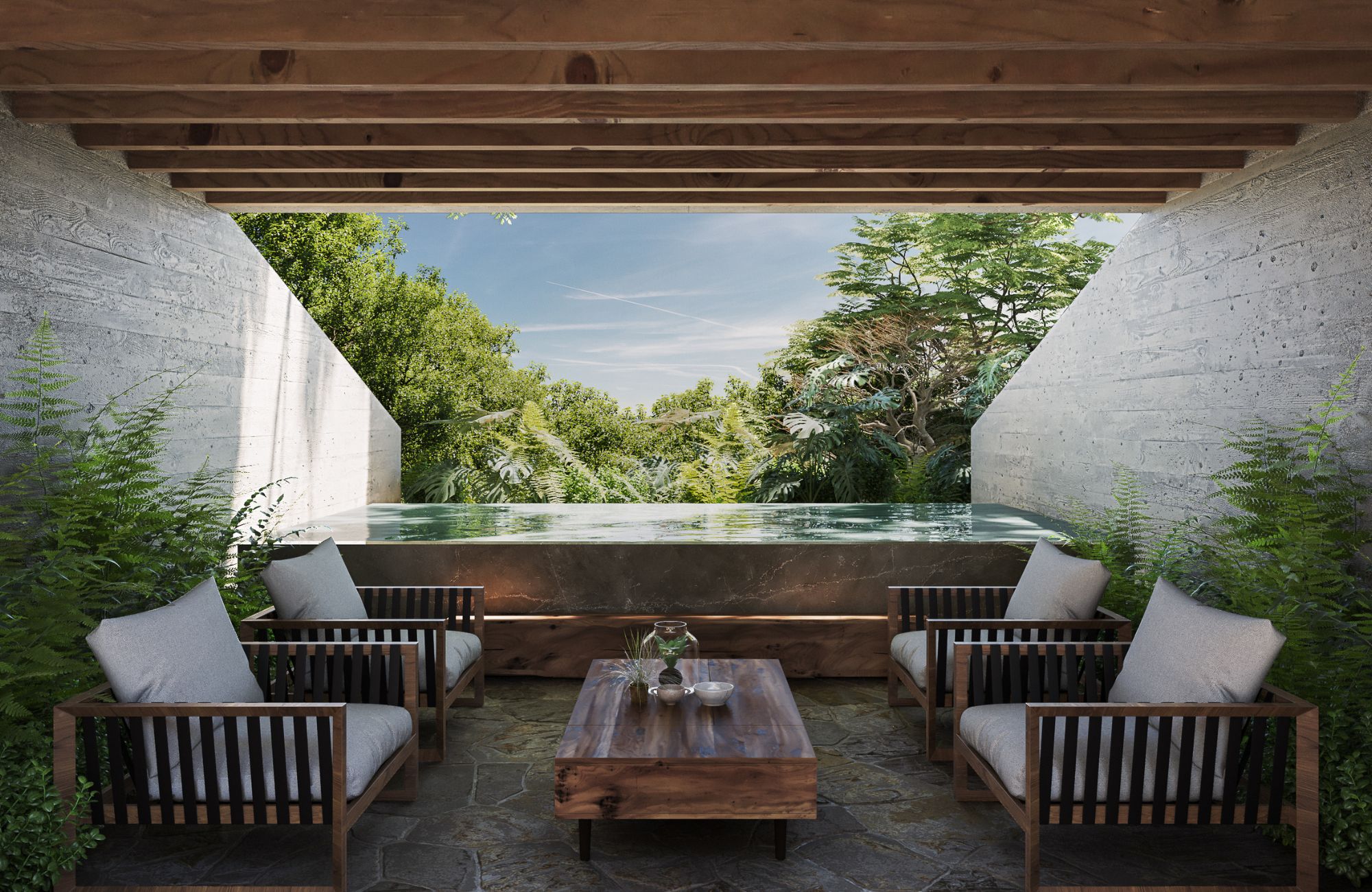 Luxury beachfront villa with ocean view, with Mezcal bar on the ground floor, zoned for commercial use for sale, La Bocana, Huatulco