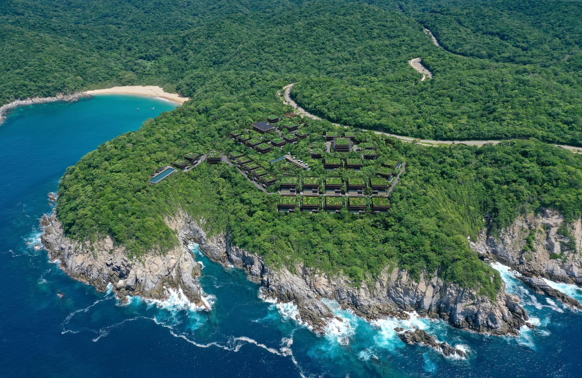 Luxury beachfront villa with ocean view, with Mezcal bar on the ground floor, zoned for commercial use for sale, La Bocana, Huatulco