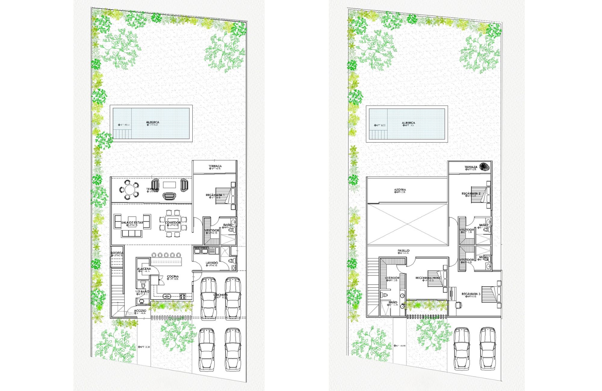 House with garden, private pool, terrace and service room, North Zone, Merida.