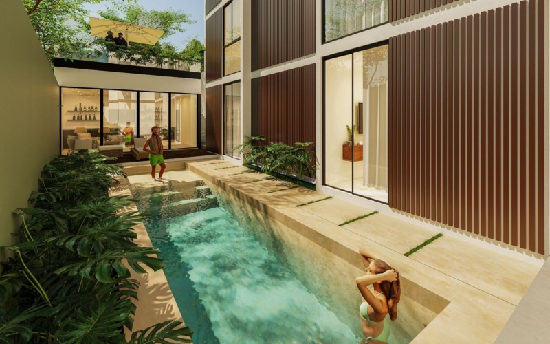 Modern Ground Floor Condo with Private Terrace, Dzitya, M&eacute;rida