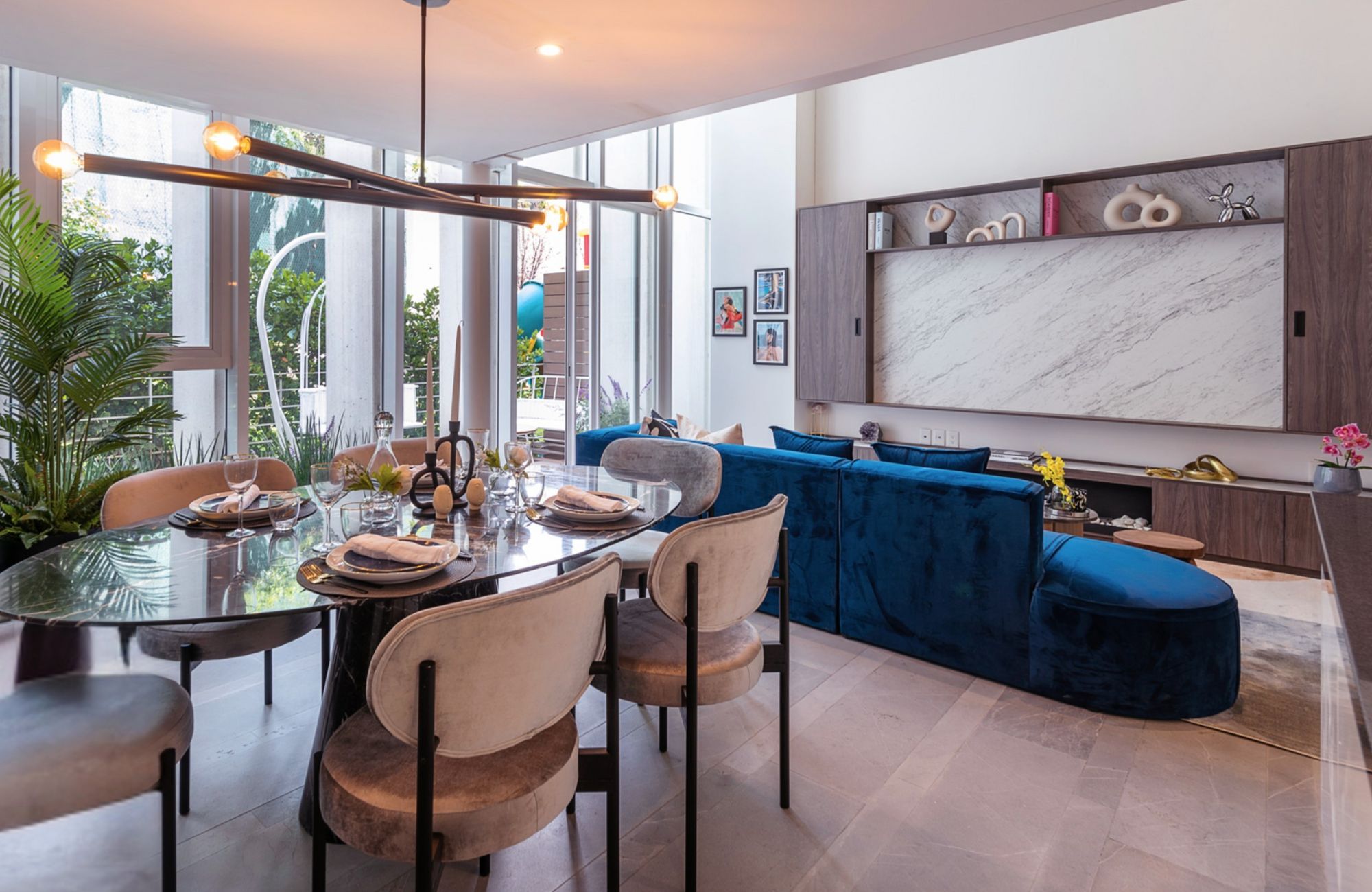 Condo with cinema, pool, gym with spinning zone, golf course view, service room, with bathroom, amenities for the whole family, pre-construc