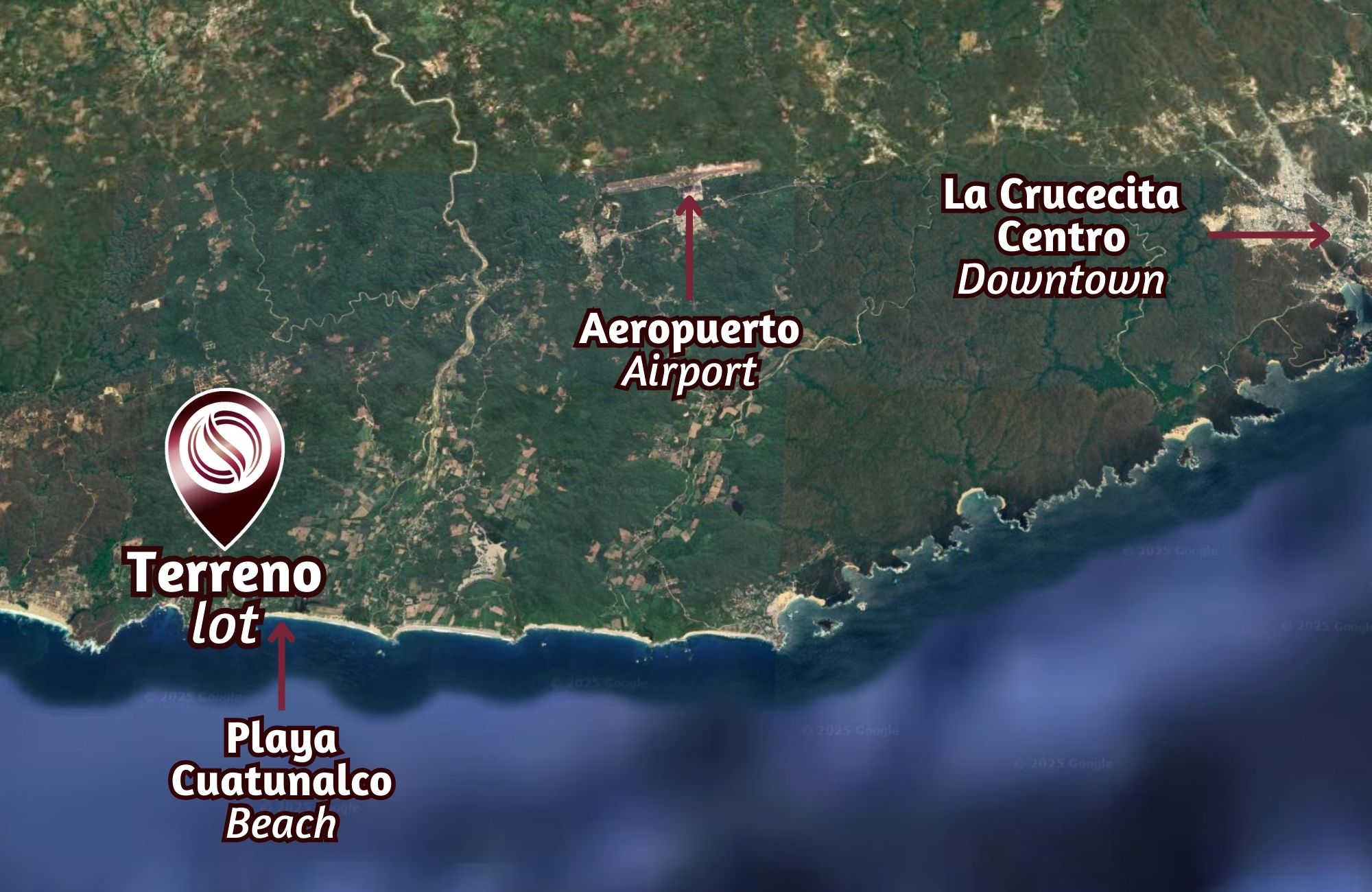 Residential lot now with a reduced price from $1,200,000 to $900,000 MXN, for sale in Cuatunalco, Huatulco.