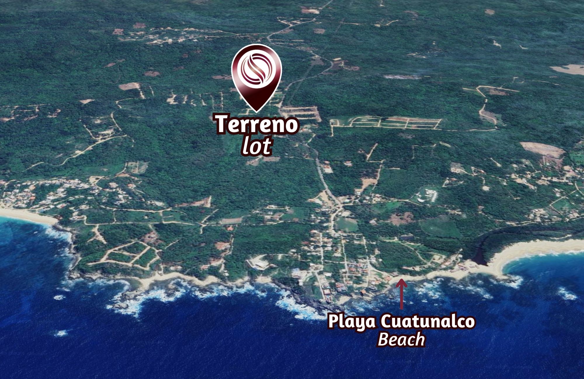 Residential lot now with a reduced price from $1,200,000 to $900,000 MXN, for sale in Cuatunalco, Huatulco.