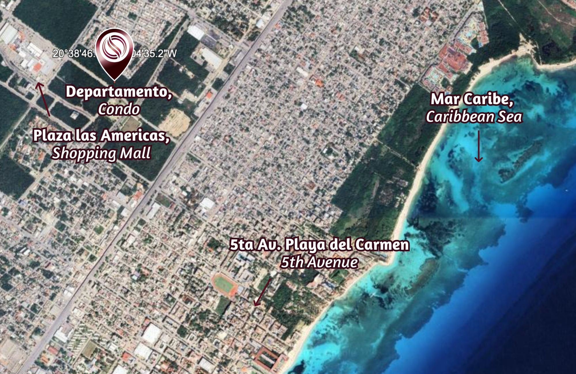 Studio with Common Pool for Sale, Downtown, Playa del Carmen