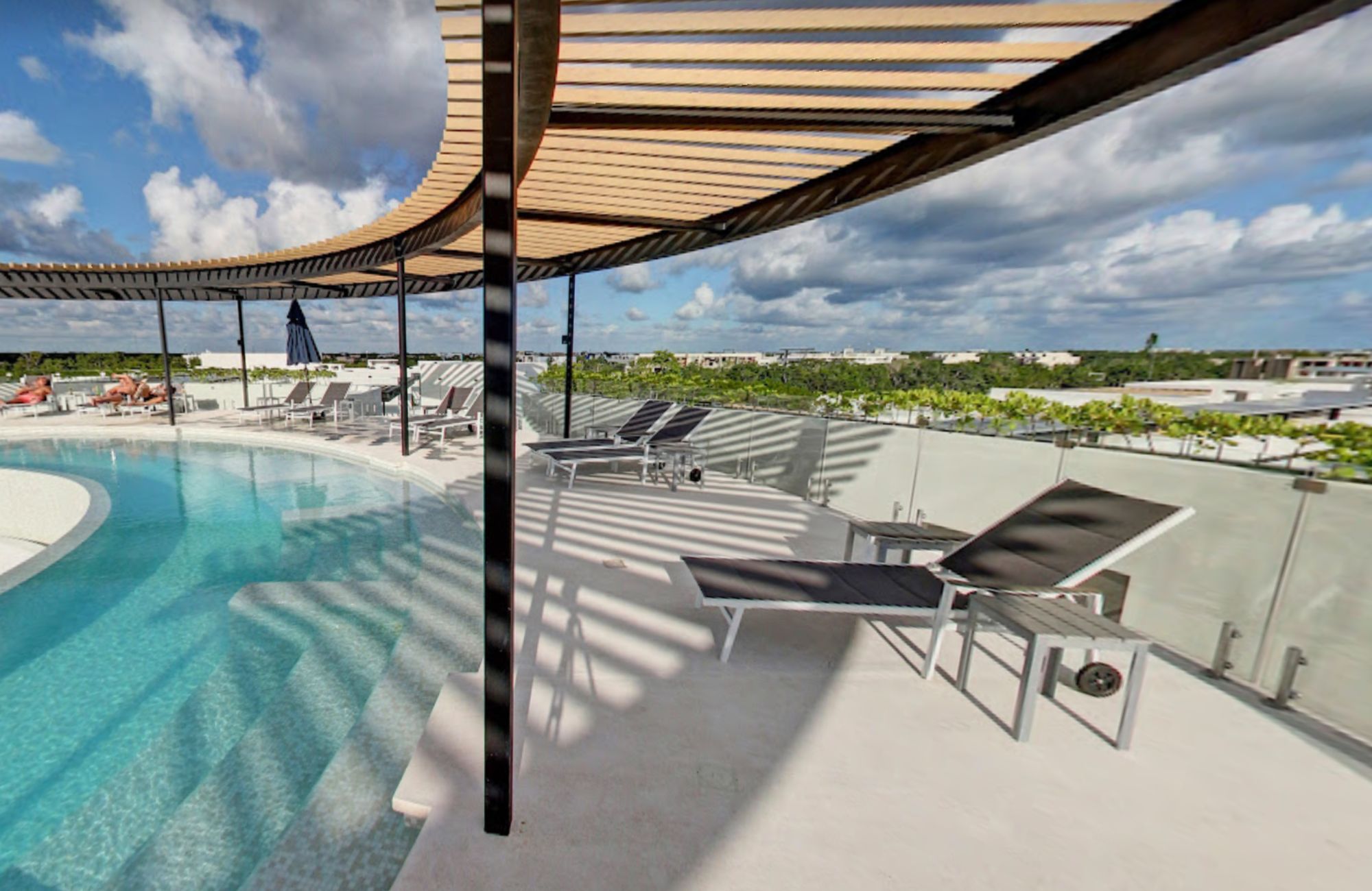 Condo with private pool, wraparound terrace, saline pool, coworking, Bio-Architecture, zen garden, solar panels, pre-construction, sale Regi