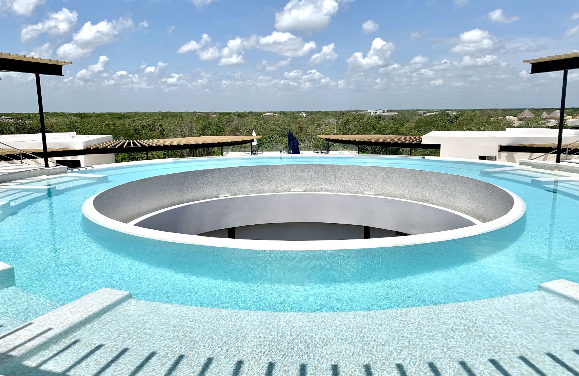 Condo with private pool, wraparound terrace, saline pool, coworking, Bio-Architecture, zen garden, solar panels, pre-construction, sale Regi