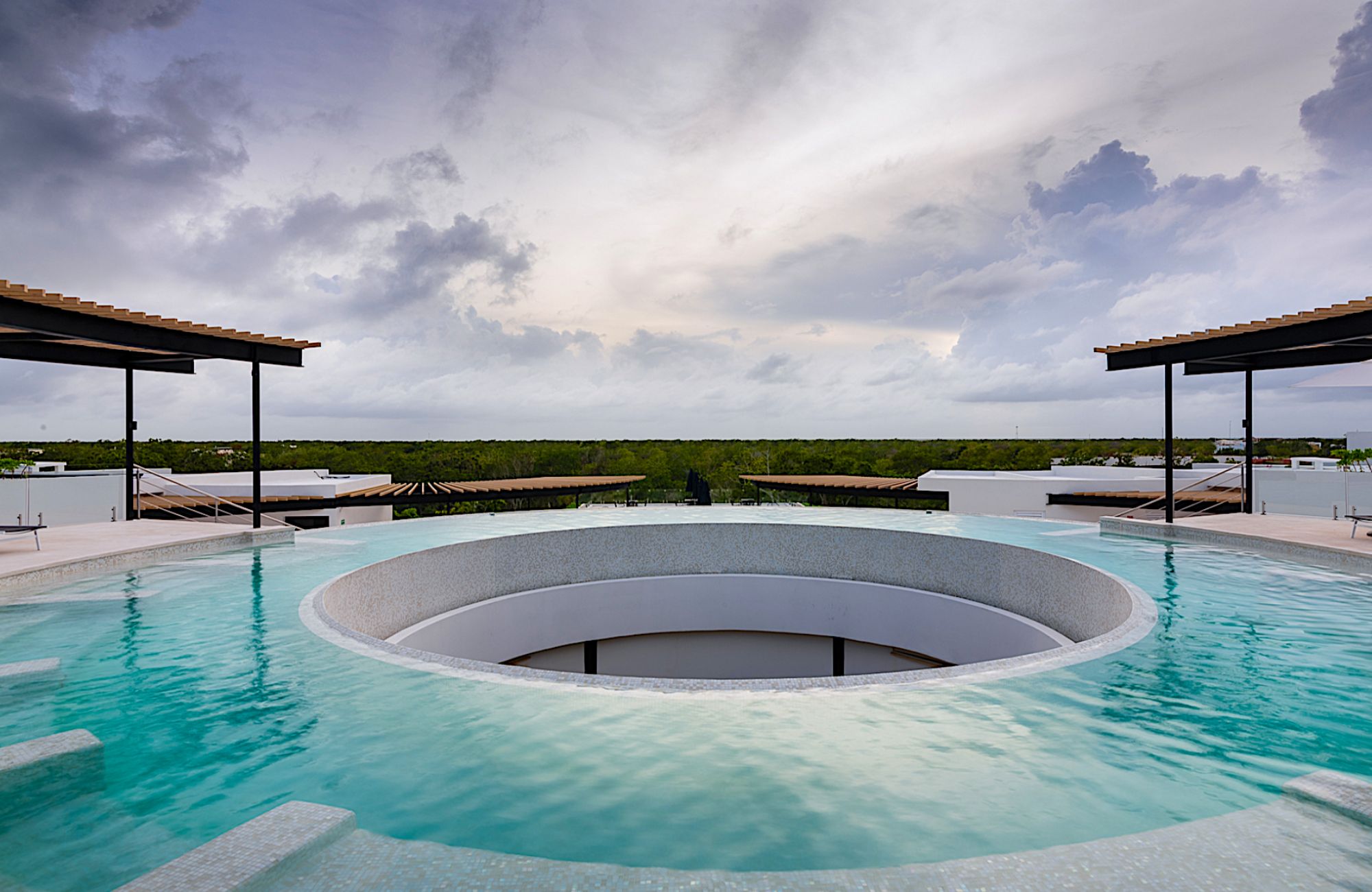 Condo with private pool, wraparound terrace, saline pool, coworking, Bio-Architecture, zen garden, solar panels, pre-construction, sale Regi