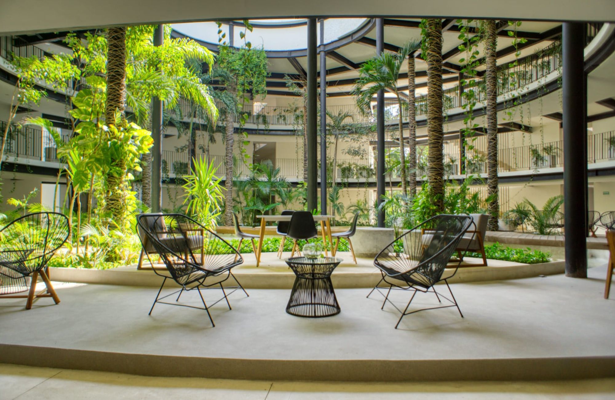 Condo with private pool, wraparound terrace, saline pool, coworking, Bio-Architecture, zen garden, solar panels, pre-construction, sale Regi