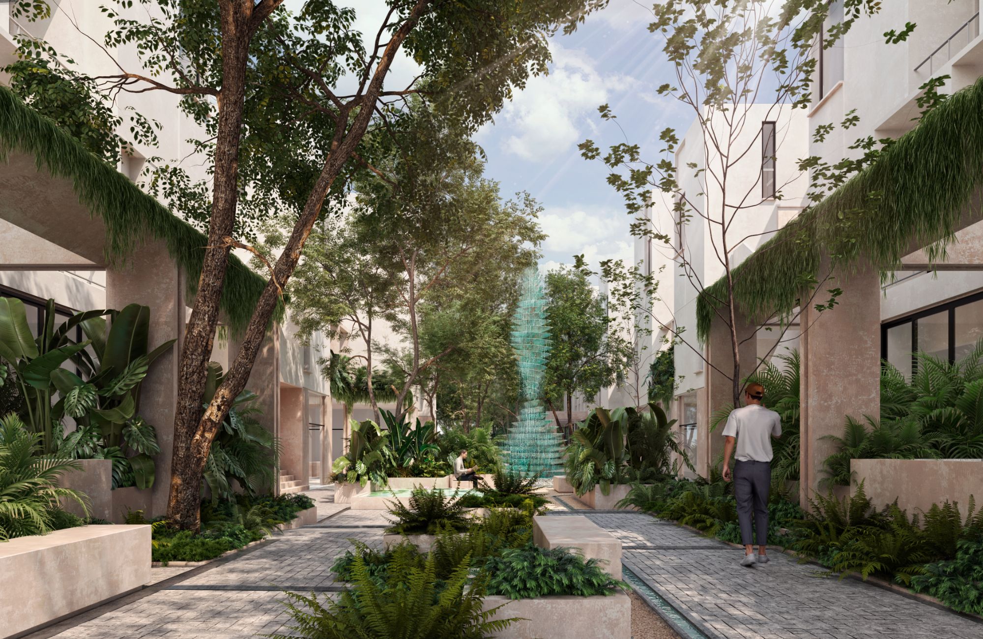 Apartment with rooftop, pool, barbecue area, business center, concierge, Villas La Hacienda for sale, Merida North Zone