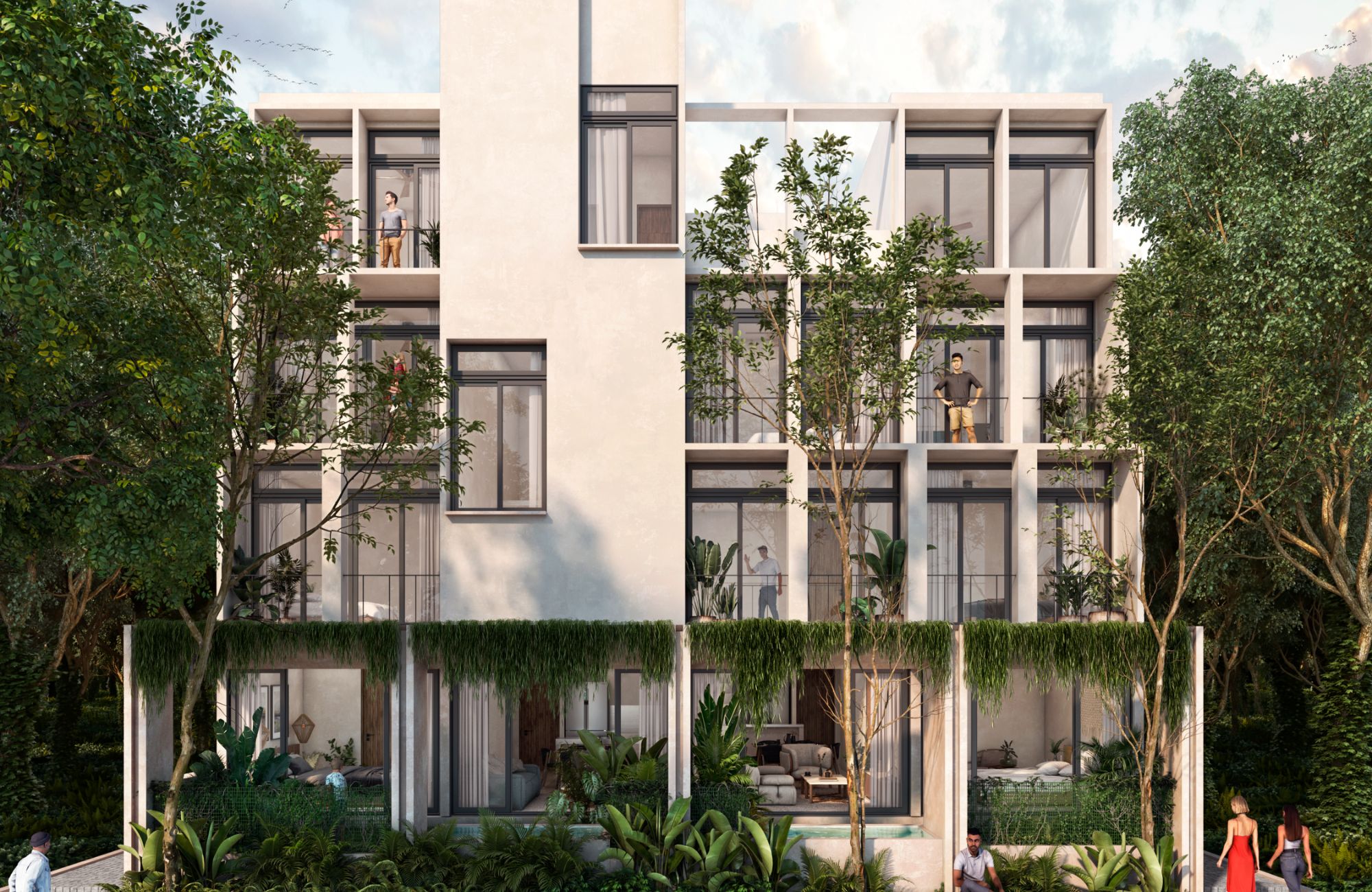 Apartment with rooftop, pool, barbecue area, business center, concierge, Villas La Hacienda for sale, Merida North Zone